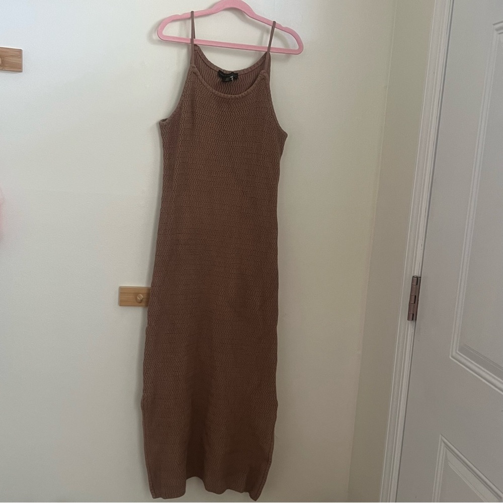 House of Harlow women’s 1960 Tan knit Midi maxi Dress size small never worn